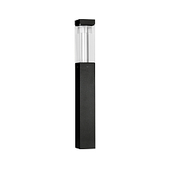 Lichtpaal TYPE NO 662298 symmetrisch IP54, zwart, transparant