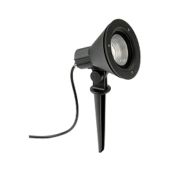 Lamp met grondpen TYPE NO 2356 met stekker, dimbaar, instelbaar IP54, zwart mat dimbaar