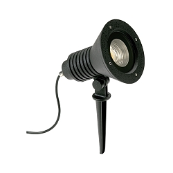 Lamp met grondpen TYPE NO 2383 met stekker, dimbaar, instelbaar IP54, zwart mat dimbaar