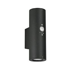 Outdoor Wall Spot Type No. 2481 with motion sensor - 2-sided, wide/wide, IP44, 2x GU10 PAR16 50W, fixed, black