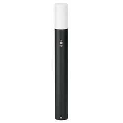 bollard light TYPE NO 3078 with motion detector, with brightness sensor E27 IP54, black 