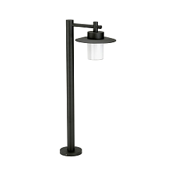 Padverlichting TYPE NO 4152 plat E27 IP44, zwart mat dimbaar