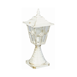 Sokkelarmatuur TYPE NO 0532 hoekig E27 IP23, goud, wit dimbaar