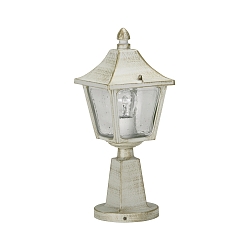 Sokkelarmatuur TYPE NO 0540 hoekig E27 IP44, goud, wit dimbaar