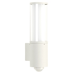 Outdoor Wall luminaire Type No. 0311 with motion sensor (Type No. 0320), IP44, E27 max. 20W (LED), stainless steel, white