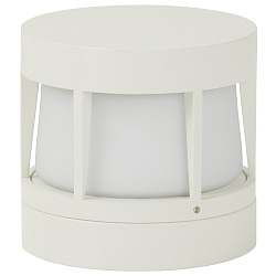 Outdoor LED Wall, Ceiling and Pillar light Type No. 0326, IP54, � 14cm, 10W 3000K 900lm, cast alu / opal, dimmable, white