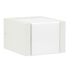 Wandarmatuur voor buitenshuis TYPE NO 0332 lang, dimbaar IP54, wit mat dimbaar