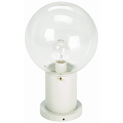 Sokkelarmatuur TYPE NO 0503 rond E27 IP44, wit dimbaar