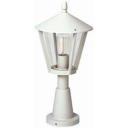 Sokkelarmatuur TYPE NO 0529 E27 IP44, wit dimbaar