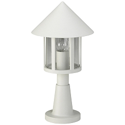 Sokkelarmatuur TYPE NO 0539 rond E27 IP44, wit dimbaar