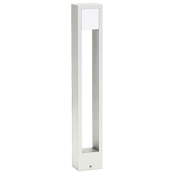 LED Bollard light Type No. 2252, long light distributor, IP54, 90cm, 10W 3000K 480lm, cast alu / opal, dimmable, white matt