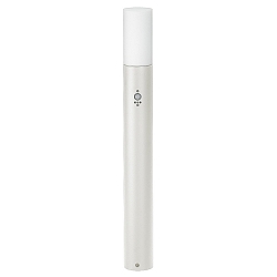 LED Bollard light Type No. 2277 with motion detector, IP44, height 90cm, 10W 3000K 900lm, cast alu / opal, dimmable, white