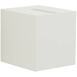 Buitenspot TYPE NO 2416 up down, hoekig IP44, wit mat 