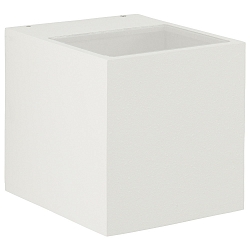 Buitenspot TYPE NO 2417 up down, hoekig IP44, wit mat 