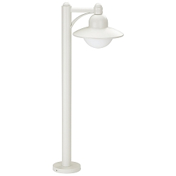 Padverlichting TYPE NO 4150 rond E27 IP44, wit mat dimbaar