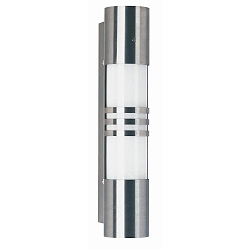 Wandarmatuur voor buitenshuis TYPE NO 0251 cilindrisch E27 IP44, rvs mat