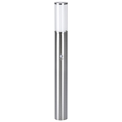 Bollard light Type No. 2072  with motion detector (Type No. 2071), 90cm, E27 max. 20W,  stainless steel / glass