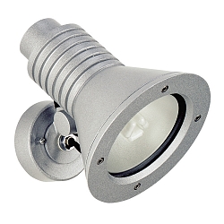 Buitenspot TYPE NO 2182 draaibaar, onbreekbaar E27 IP54, zilver mat dimbaar