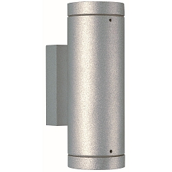 Buitenspot TYPE NO 2198 up down, tweezijdig GU10 IP54, zilver mat dimbaar