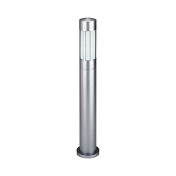 Lichtpaal TYPE NO 2249 cilindrisch E27 IP44, zilver mat dimbaar