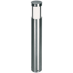 Lichtpaal TYPE NO 2264 cilindrisch E27 IP44, rvs dimbaar