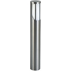 Lichtpaal TYPE NO 2265 cilindrisch, asymmetrisch E27 IP44, rvs mat dimbaar