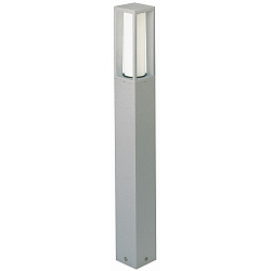 Lichtpaal TYPE NO 2266 hoekig E27 IP44, zilver mat