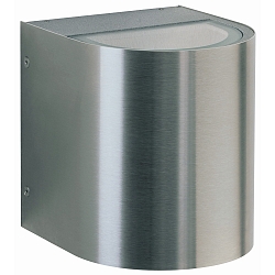 Buitenspot TYPE NO 2403 rond, tweezijdig IP44, rvs mat 