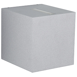 Buitenspot TYPE NO 2415 hoekig, tweezijdig IP44, zilver mat 