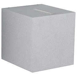Buitenspot TYPE NO 2416 hoekig, tweezijdig IP44, zilver mat 