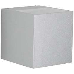 Buitenspot TYPE NO 2417 hoekig, tweezijdig IP44, zilver mat 