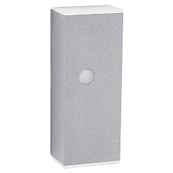 wall luminaire TYPE NO 2490 with motion detector, two-sided GU10 IP44, silver, transparent dimmable