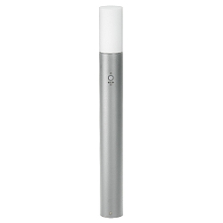 bollard light TYPE NO 3078 with motion detector, with brightness sensor E27 IP54, silver 