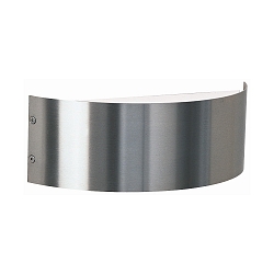 Wandarmatuur voor buitenshuis TYPE NO 6342 up down, halfrond, medium IP44, rvs mat dimbaar