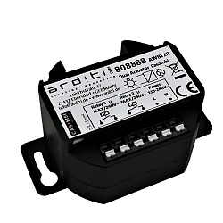 Set relaiscircuits CASAMBI AWBT2R 2-voudig, ingebouwde versie, Bluetooth aanstuurbaar, zwart