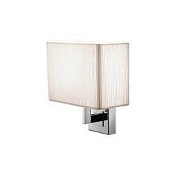Wandarmatuur AP CLAVIUS E14 IP20, chroom, wit dimbaar