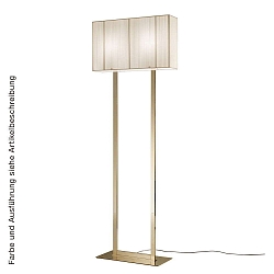 Floor luminaire PT CLAVIUS, 2x E27, IP20, chrome / white