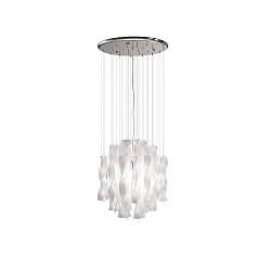 Pendelarmatuur SP AURA 45 E27 IP20, chroom, wit dimbaar
