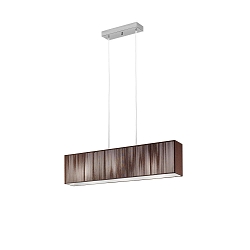 Pendelarmatuur SP CLAVIUS E27 IP20, chroom, tabak dimbaar
