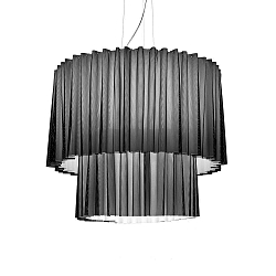 Pendelarmatuur SP SKIRT 2 150 E27 IP20, zwart, wit dimbaar