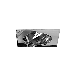 Blulaxa Mounting frame for LED Reflector cutting out: 68 mm, square, adjustable, incl. 1x GU10 socket, chrome