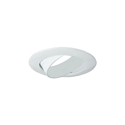 Inbouwframe rond, instelbaar, wit