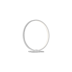 Decorative LED Table lamp ring shape, � 25cm, 6.5W 3000K 430lm 300�, aluminum, white