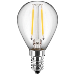 Filamentlamp druppelvorm G45 schakelbaar E14 1W 80lm 2700K 300� CRI > 80 