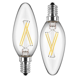 Filamentlamp kaarsvorm C35 set van 2, schakelbaar E14 4,5W 470lm 2700K 300� CRI > 80 