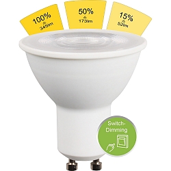 LED reflectorlamp SMD SWITCH DIM GU10 4,7W 345lm 2700K 36� CRI >80 dimbaar