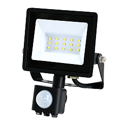 floodlight swivelling, with sensor IP44, black 