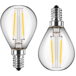 Filamentlamp set van 2 G45 E14 2,5W 250lm 2700K 300� 
