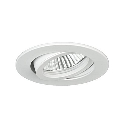 Inbouwarmatuur rond, draaibaar GX5,3 IP20, wit dimbaar