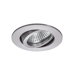 Downlight rond, draaibaar GX5,3 IP20, aluminium mat dimbaar